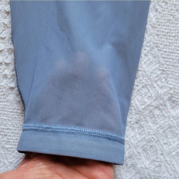 Lululemon Blue Printed High Rise Running In The City  7/8 Tights Mesh panels in - Picture 8 of 15